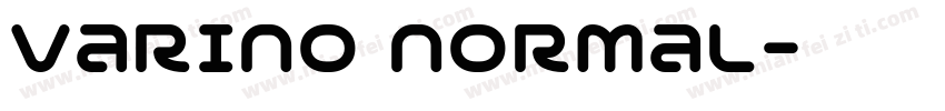 varino normal字体转换